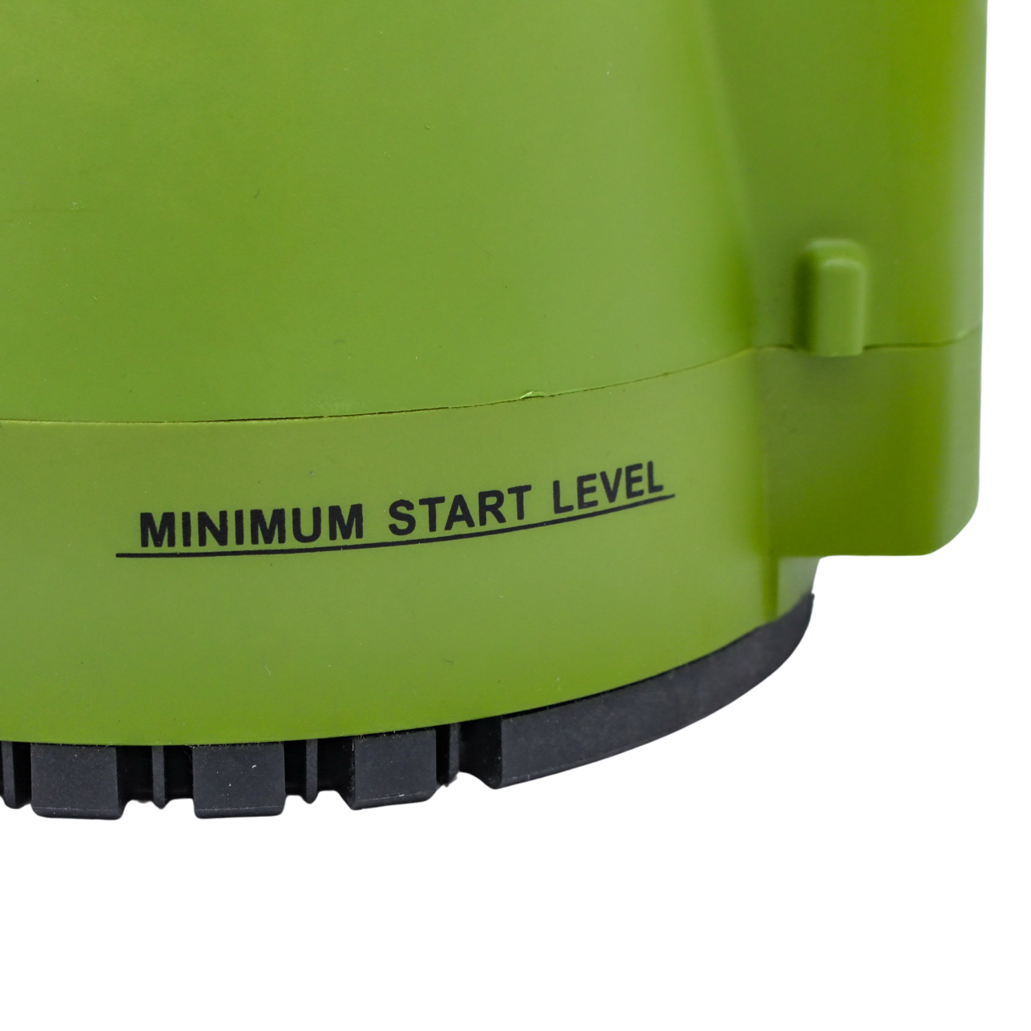 level view of base showing pump stance and intake area
