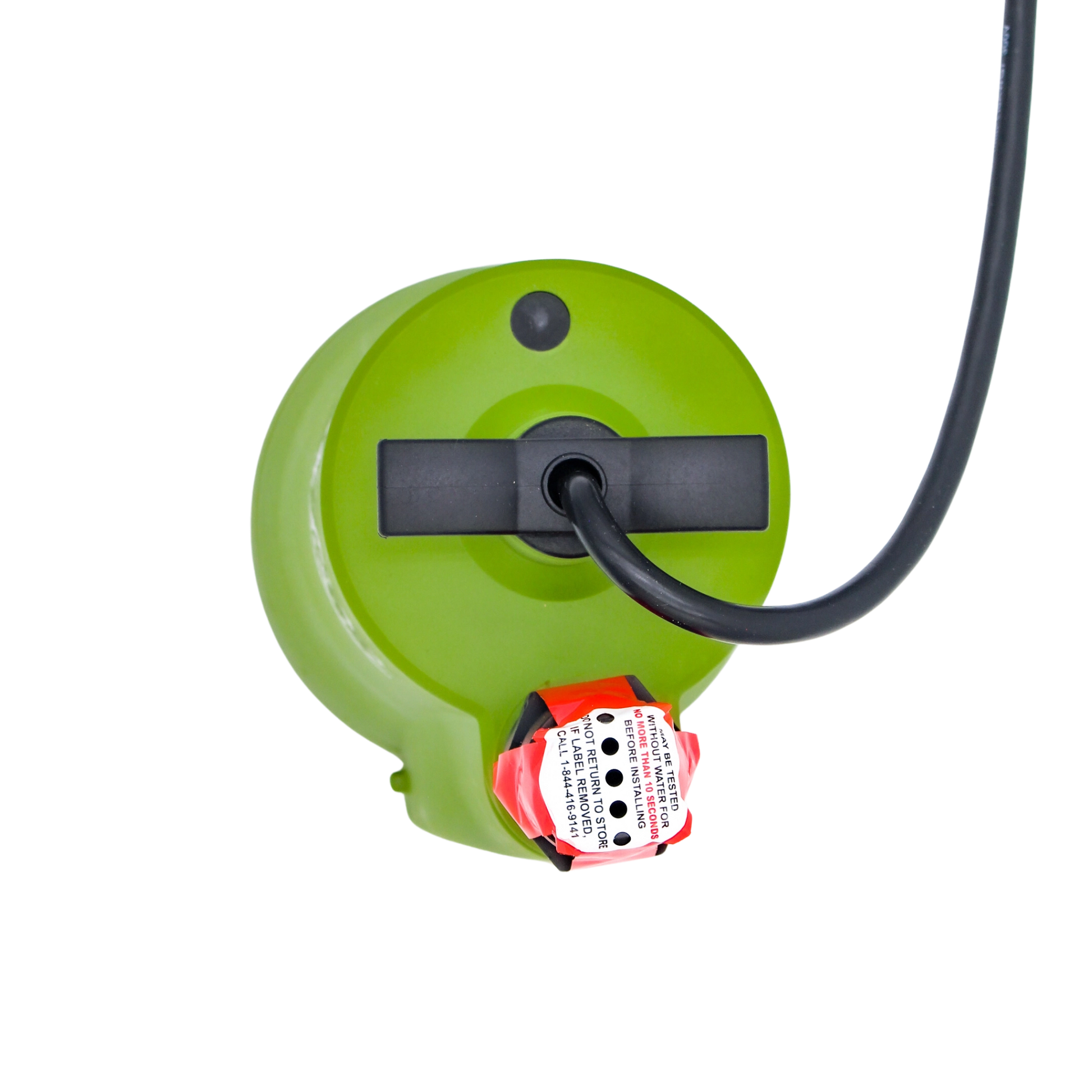 top view of pump showing carry handle and housing top
