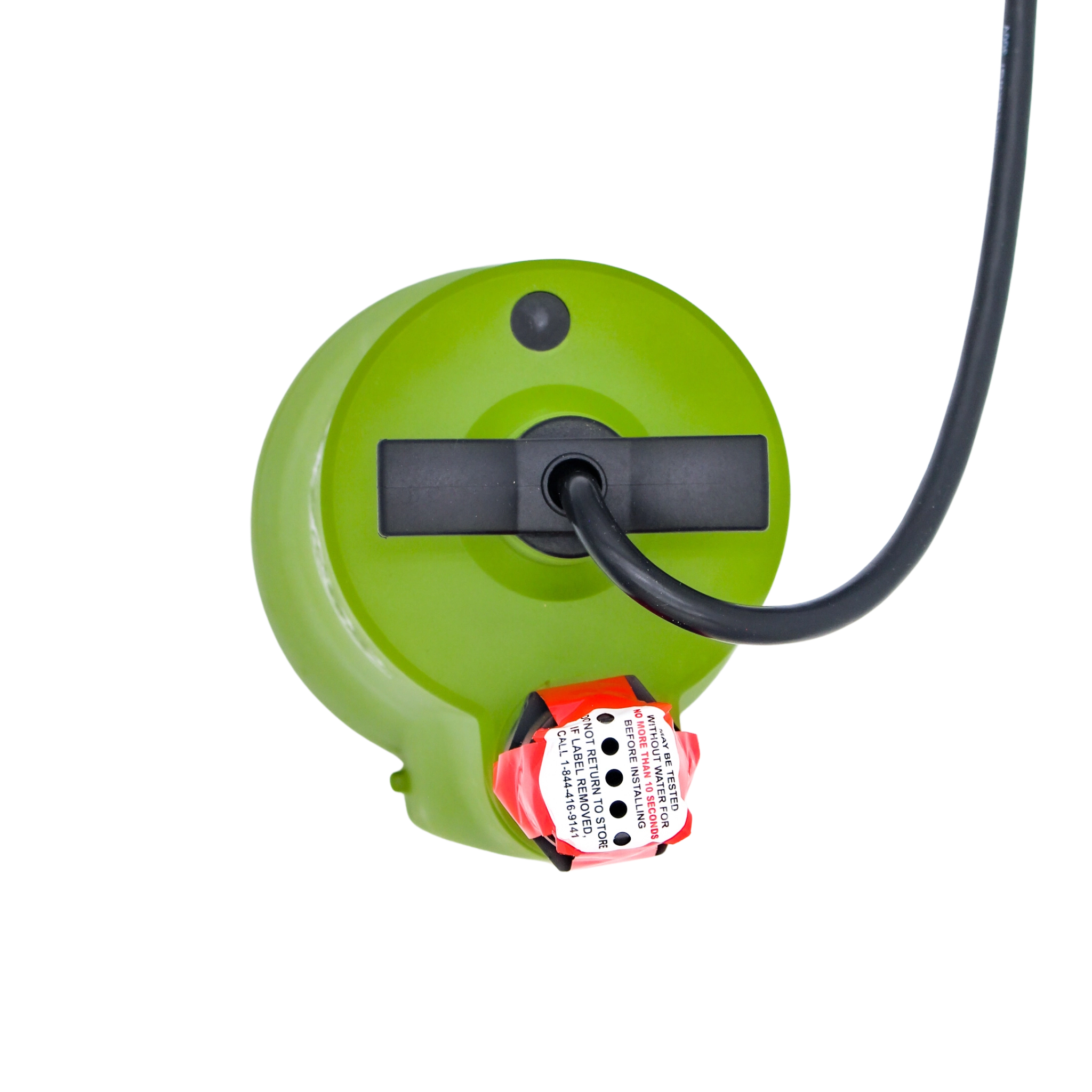 top view of pump showing carry handle and housing top
