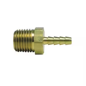 1/8" Hose barb x 3/8" NPT brass