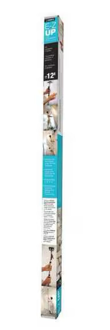 Retail packaging for E-Z UP support poles with printed specs and product info
