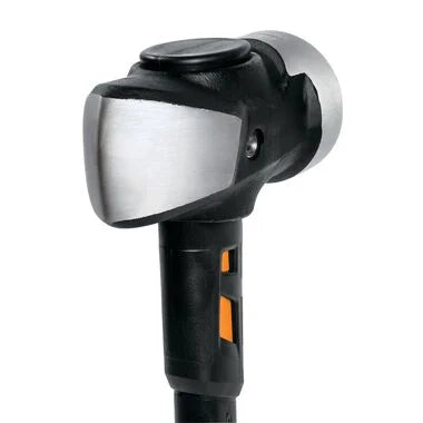 Reverse side of hammer head showing clean forged surface and beveled edge
