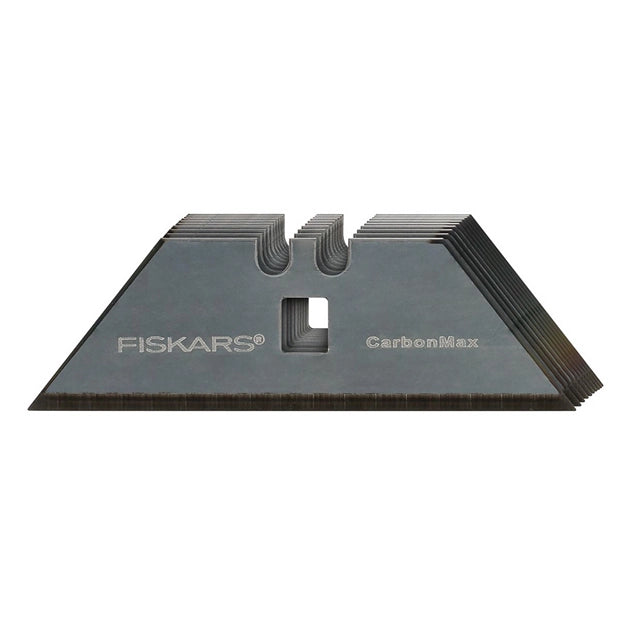 Fiskars CarbonMax utility blades stacked and fanned out for display
