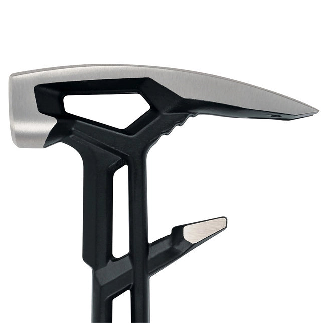 Side view of Fiskars IsoCore demo tool head showing sledgehammer face
