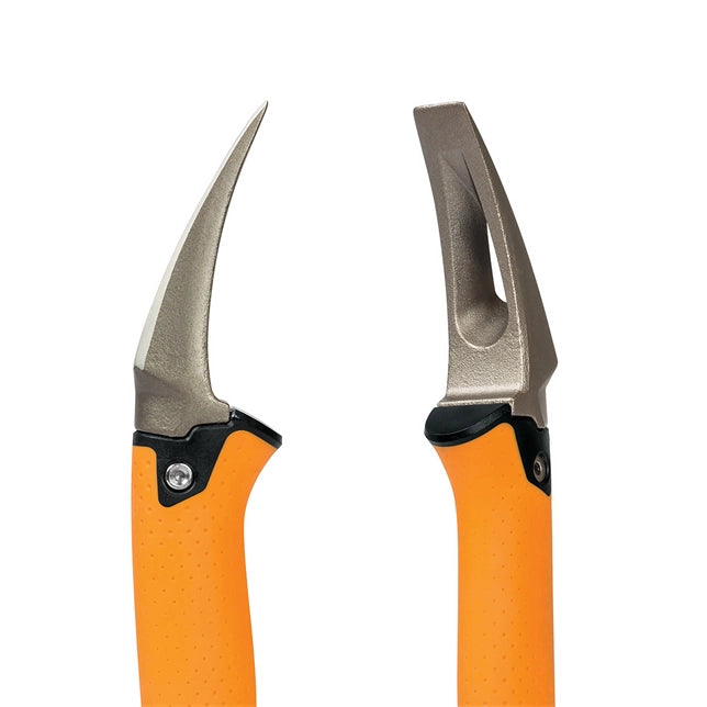 Left side view of Fiskars IsoCore tool showing wedge pick end
