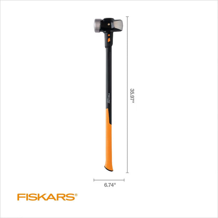 Sledge hammer shown with scale reference for 36-inch length
