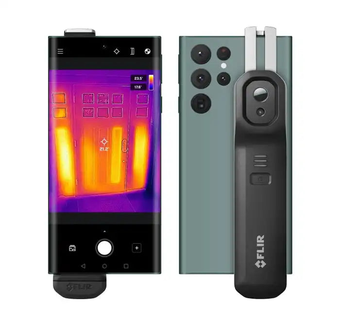 flir one edge pro connected to android phone for remote thermal imaging
