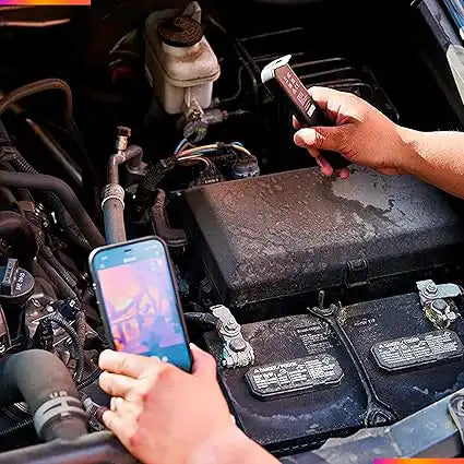 flir one edge pro in use scanning hvac system for heat loss
