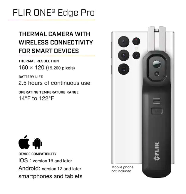 flir one edge pro wireless connectivity diagram and inspection flexibility
