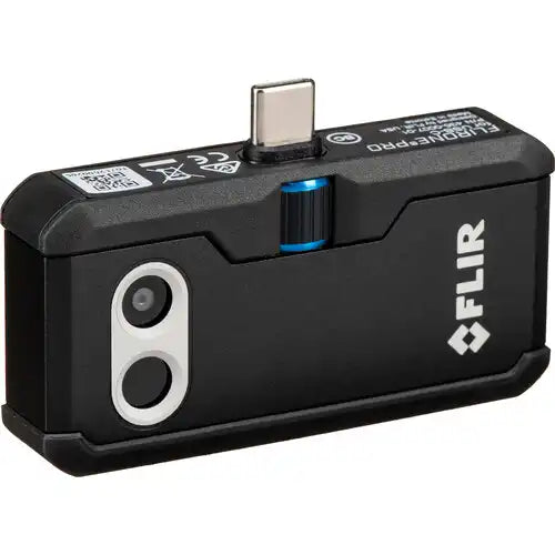 angled front view of flir one pro usb-c thermal camera
