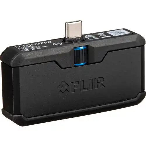 back view of flir one pro showing usb-c port and rugged housing
