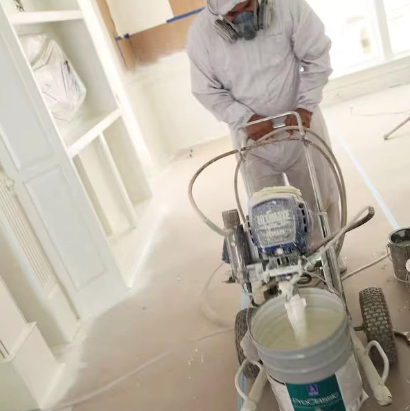 Heavy machinery parked over FloorShell-protected surface
