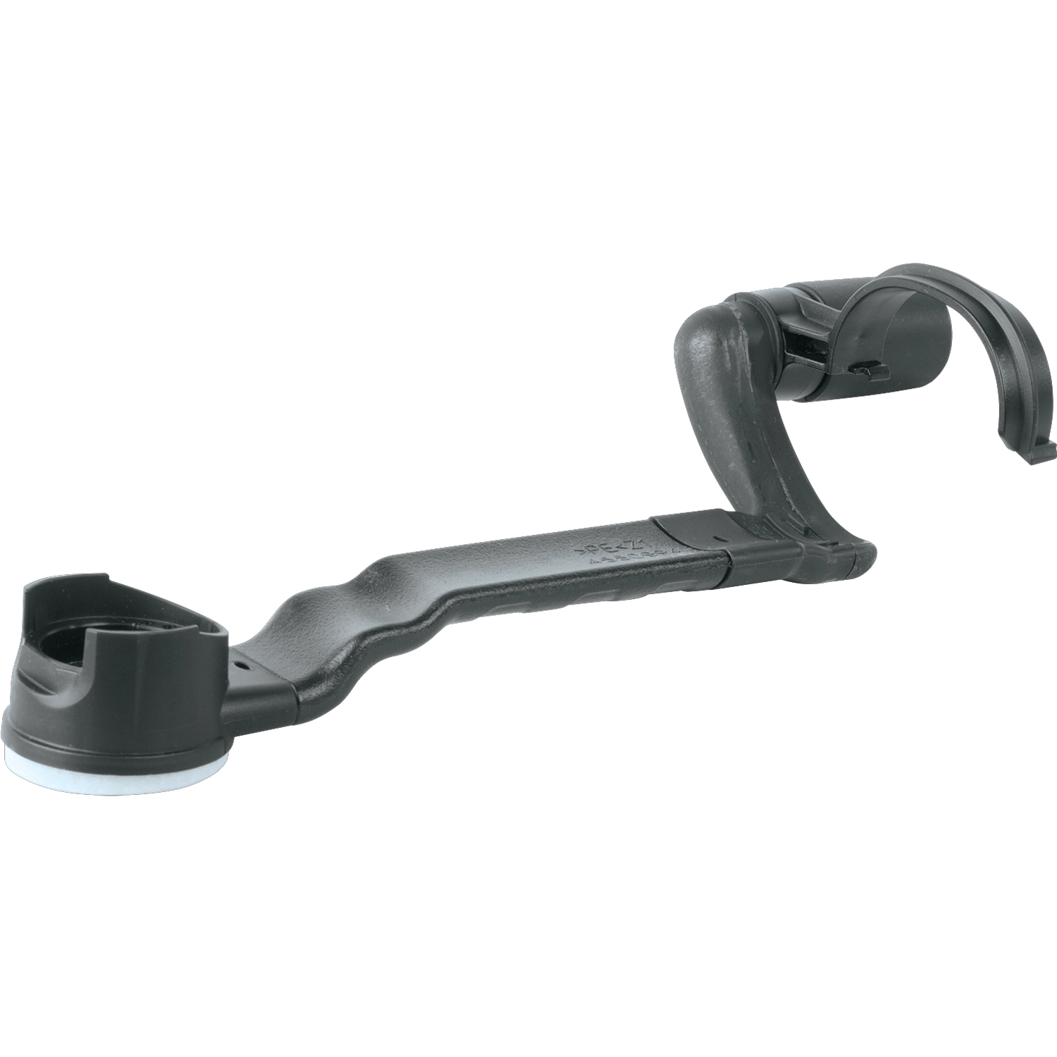 front view of makita dust extraction attachment for multi-tool showing dust port orientation
