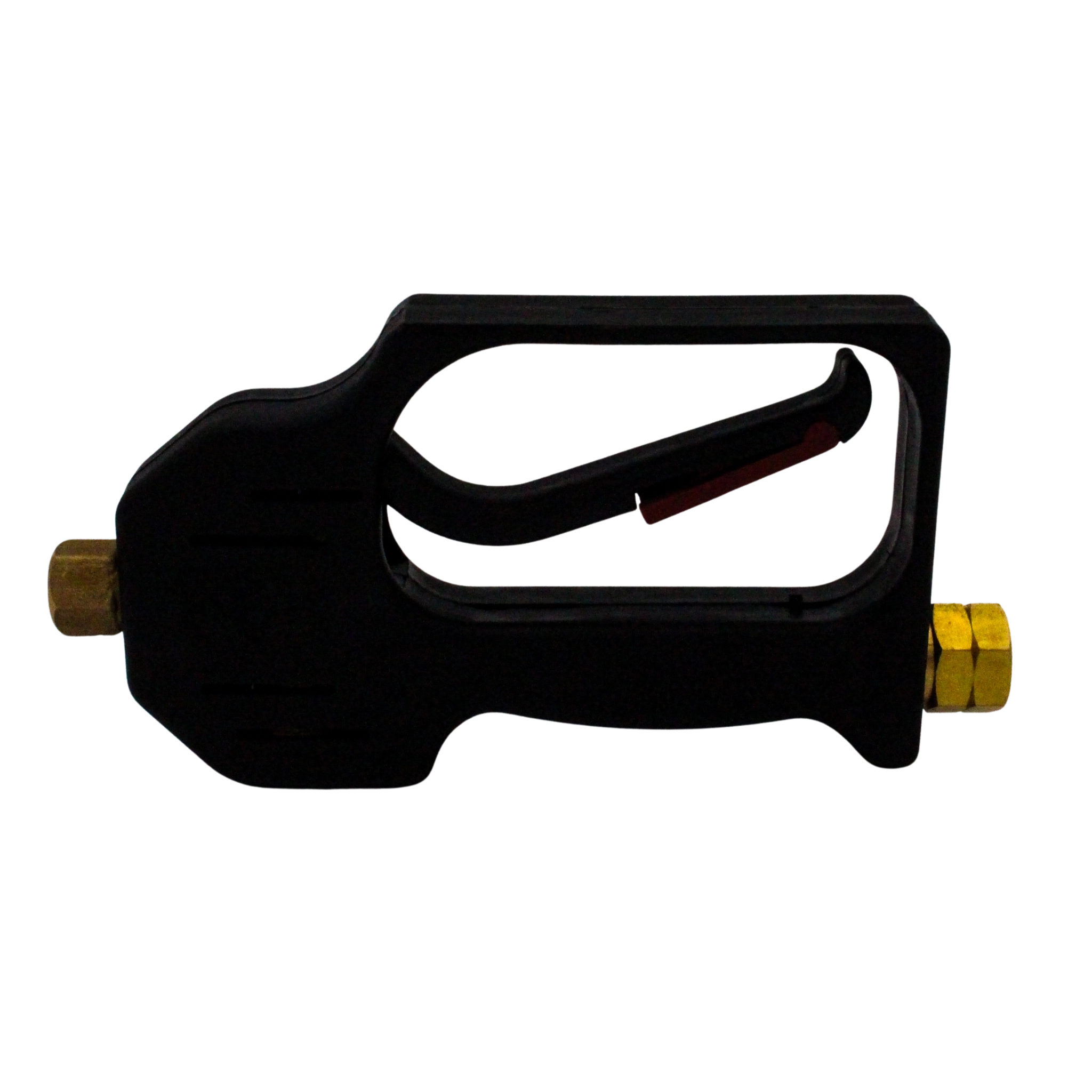left back angle view showing nozzle direction and rear inlet threading
