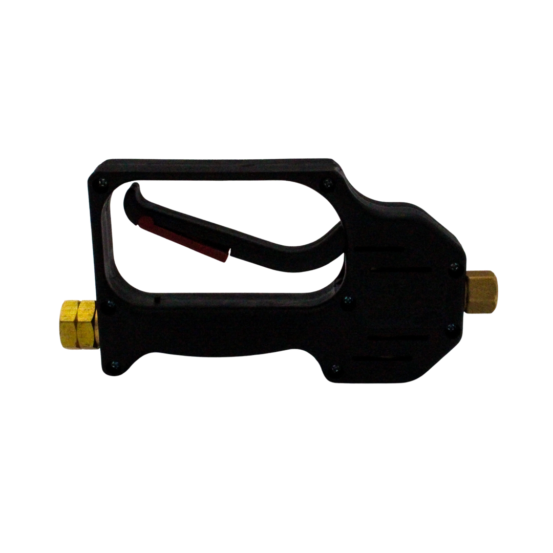 top angle from right showing nozzle alignment and rear inlet
