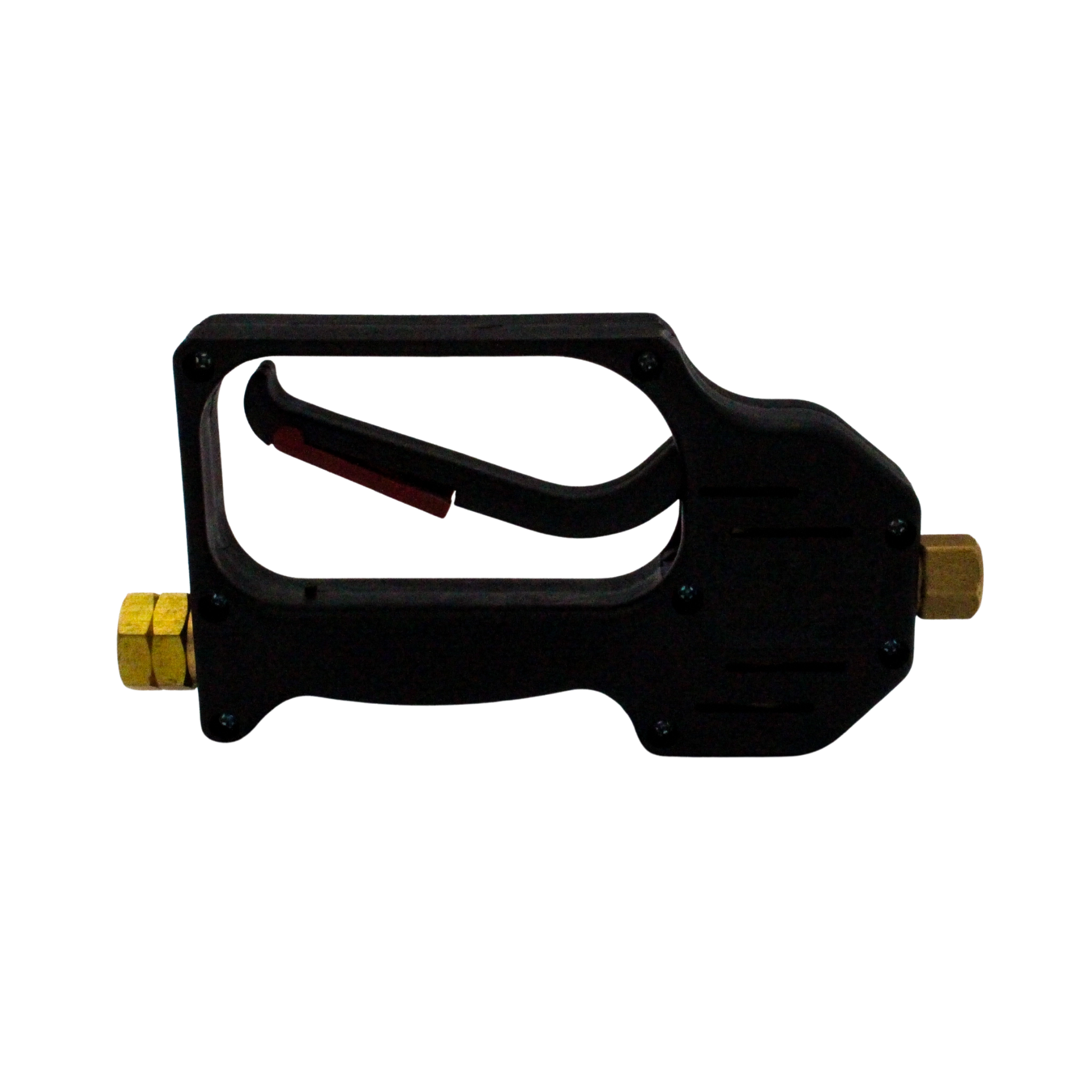 top angle from right showing nozzle alignment and rear inlet
