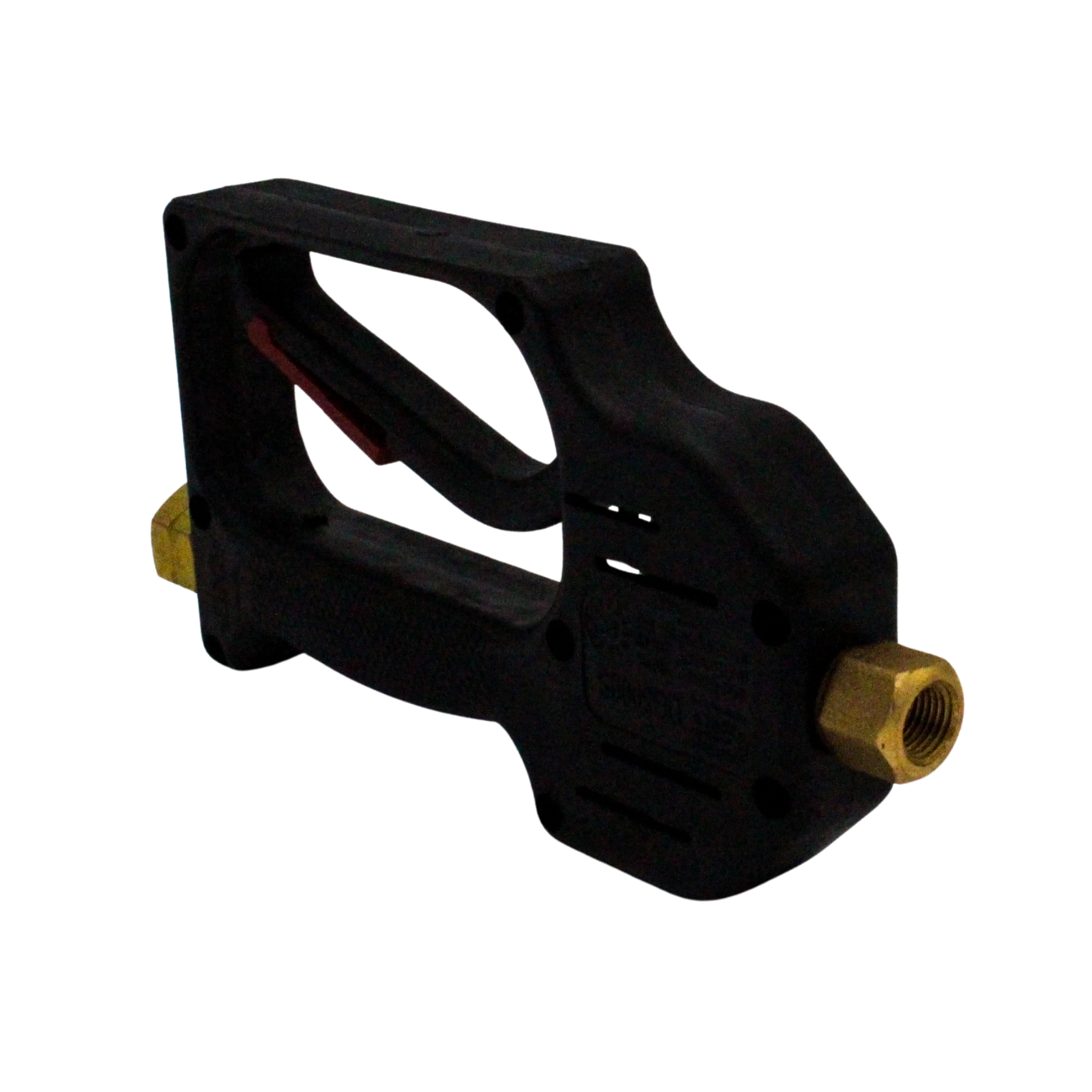 top right side view showing barrel contour and inlet positioning
