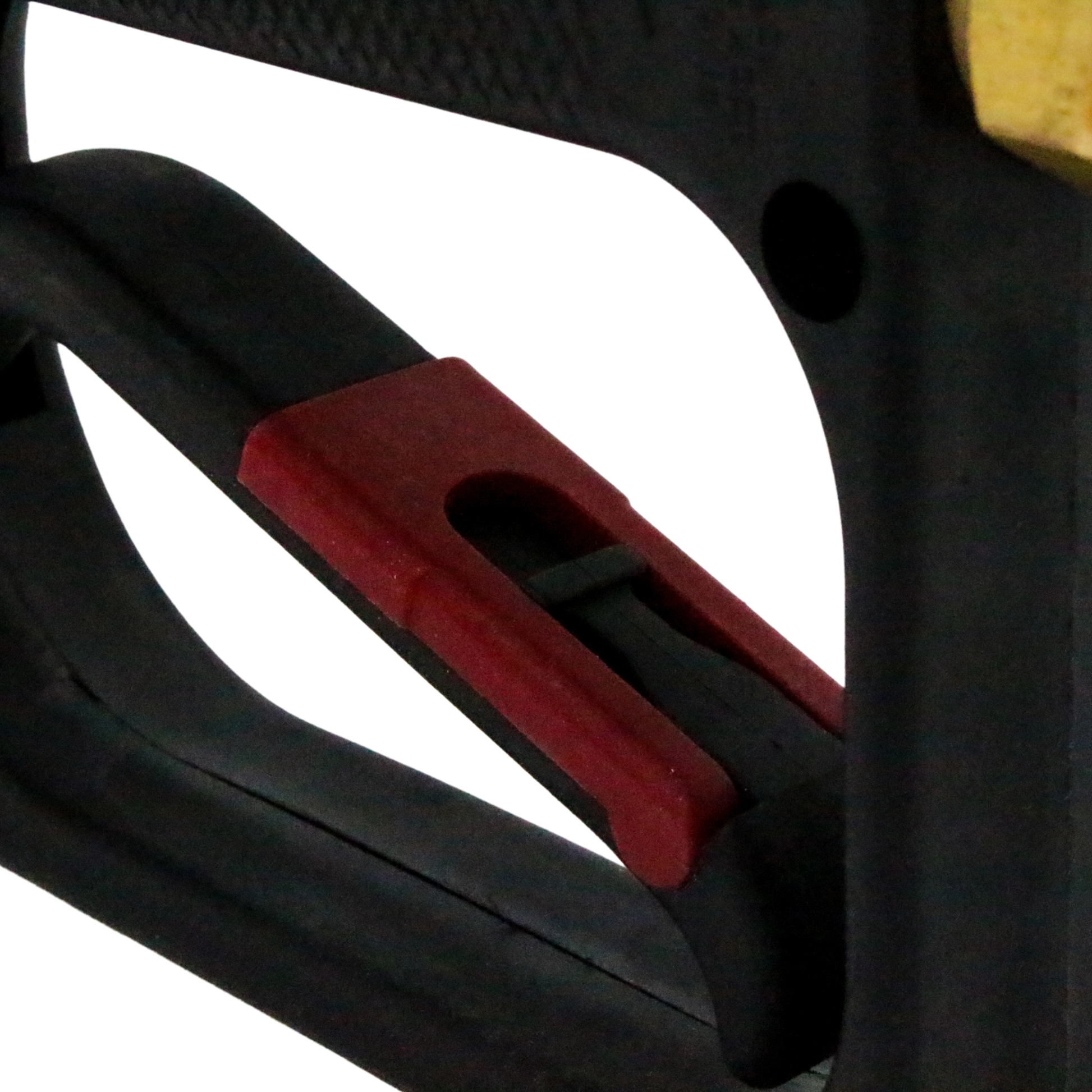 trigger mechanism on general pump spray gun with safety lock visible

