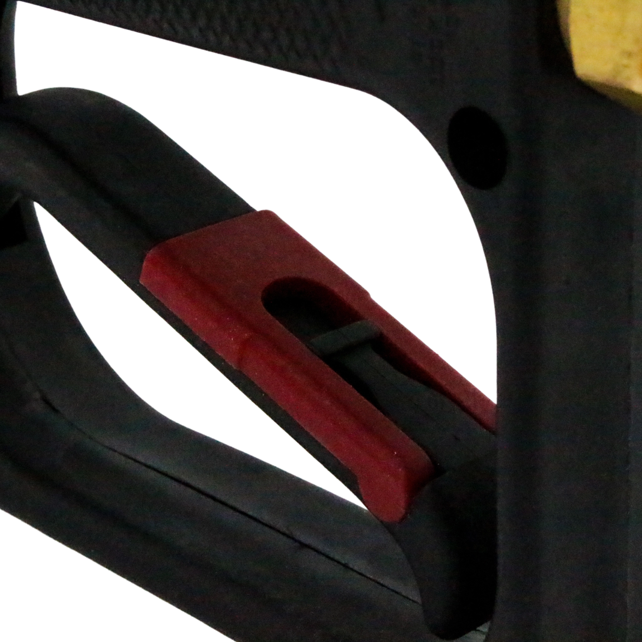 trigger mechanism on general pump spray gun with safety lock visible
