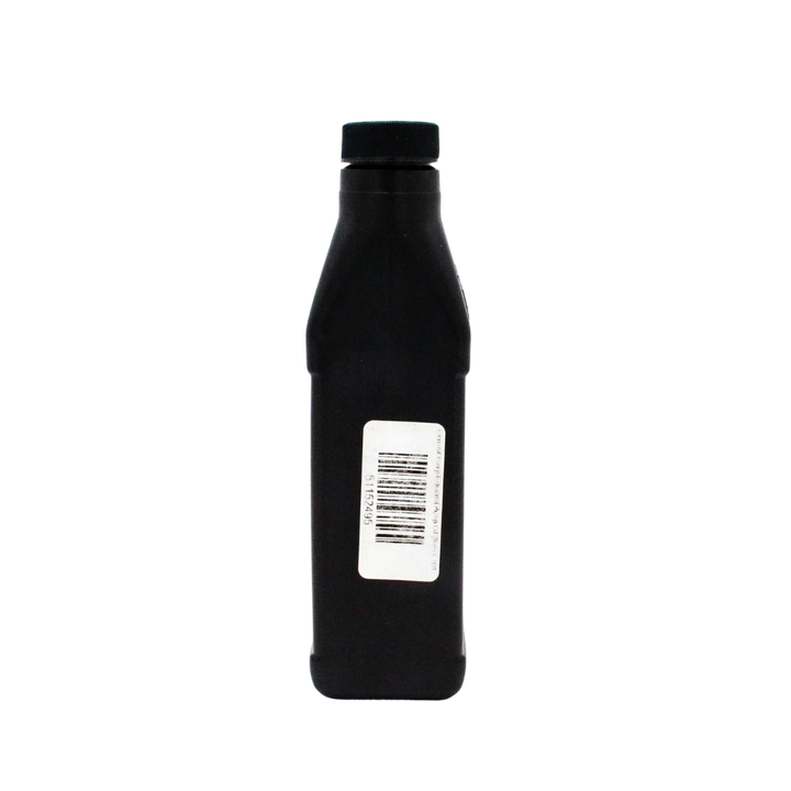 Close-up of right edge of General Pump Series 100 oil bottle with curved body detail
