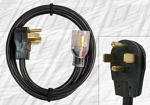 Plug 4 inserted into GMS outlet during equipment setup
