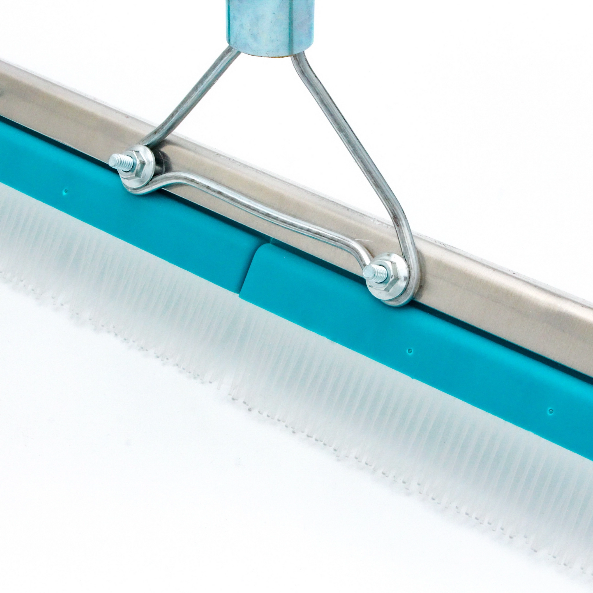 bolt attachment points securing rake head to handle for durability
