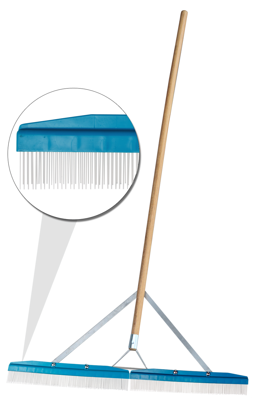 Grandi Groom 36 inch double carpet rake with dual nylon tines