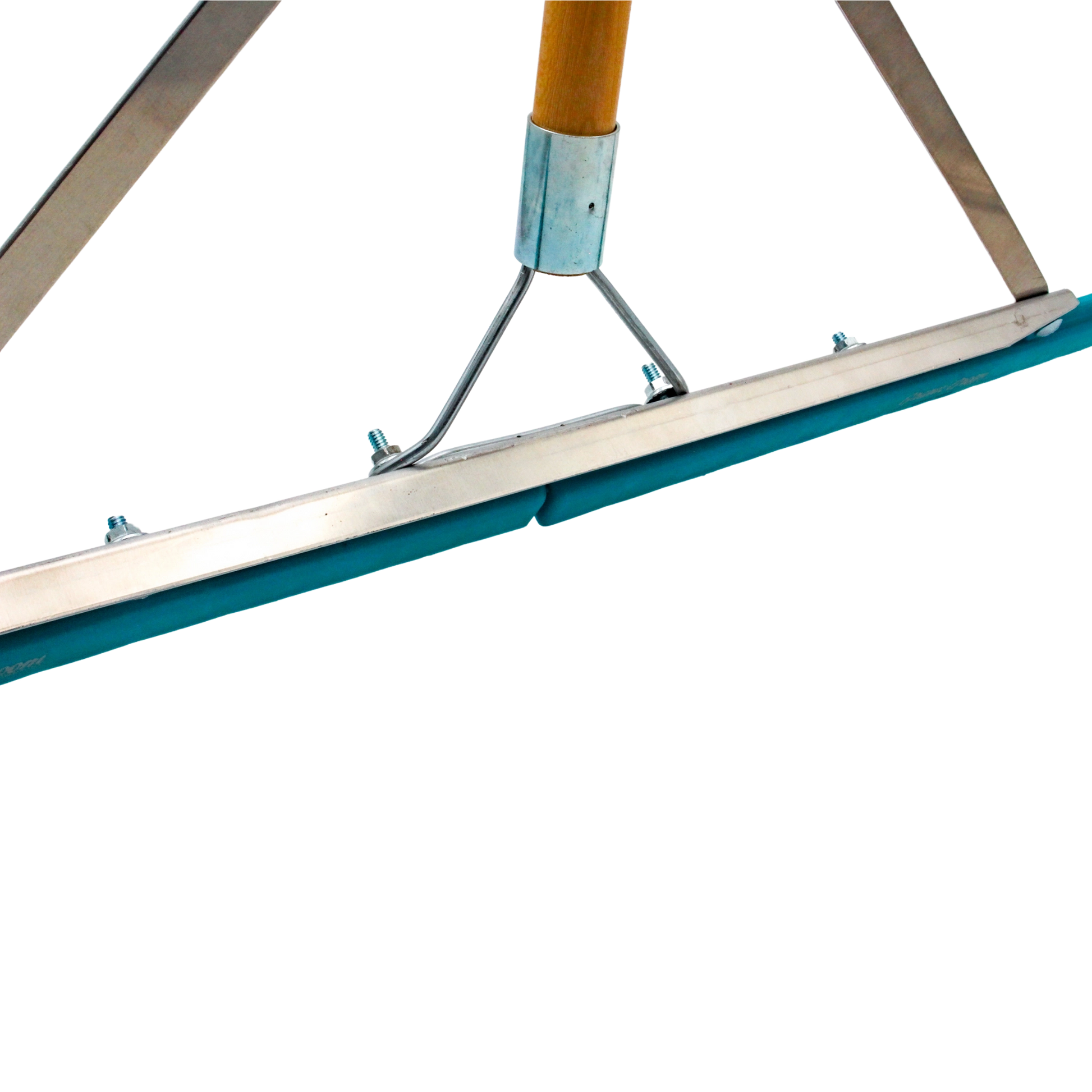 top-down view of grandi groom rake showing entire head and handle alignment
