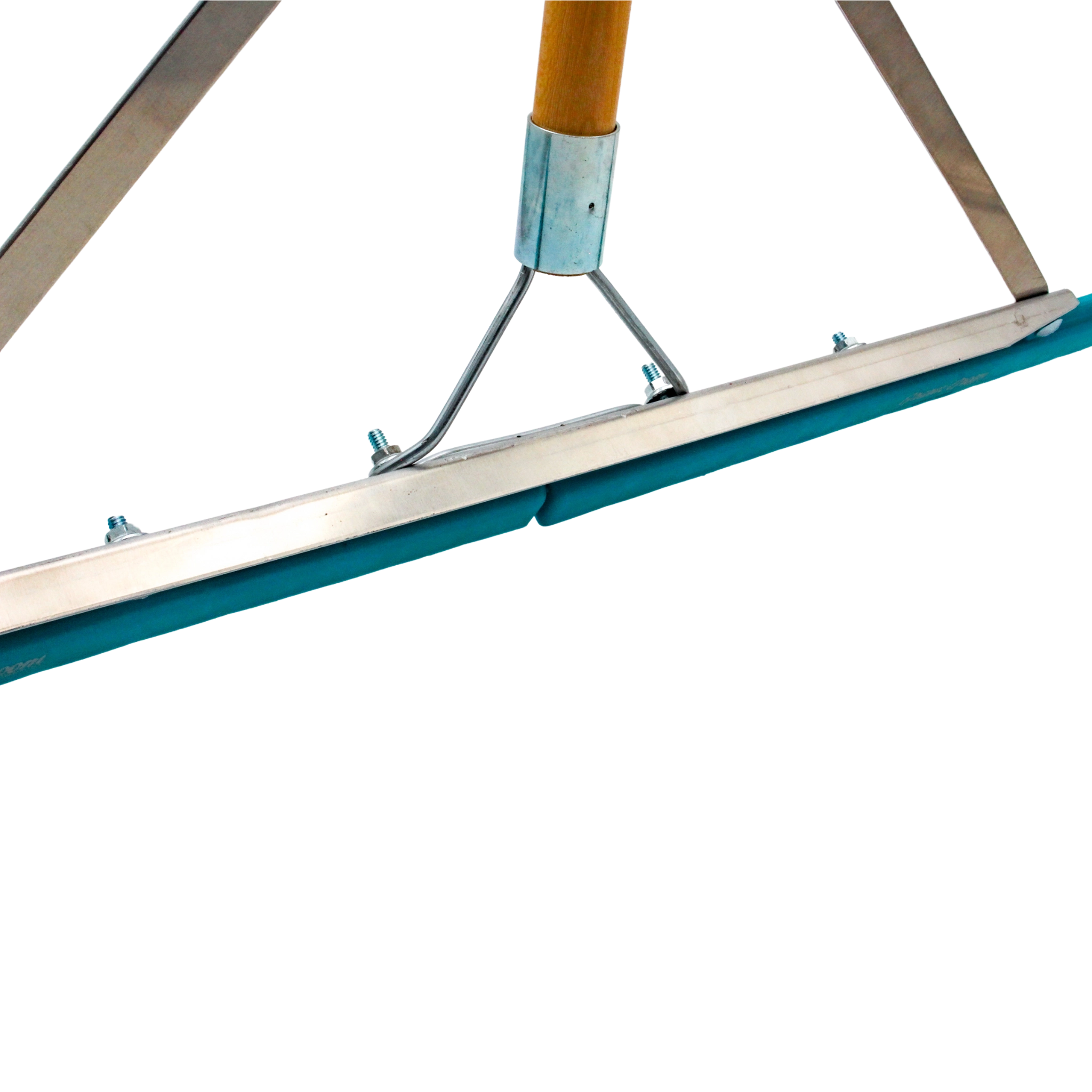 top-down view of grandi groom rake showing entire head and handle alignment
