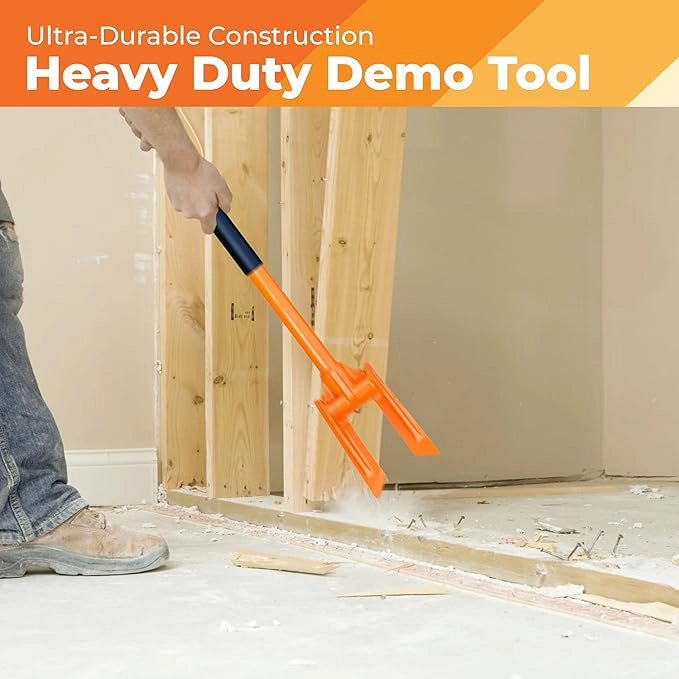 Heavy-duty demolition tool labeled Gutster 48 inch bar displayed as flooring removal tool
