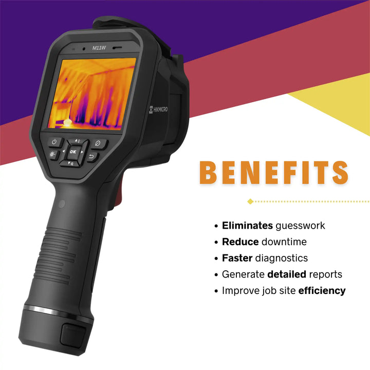 benefits of using hikmicro m11w thermal camera for accurate and fast building diagnostics
