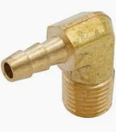 Brass 1/4" Hose Barb 1/4" FPT 90°