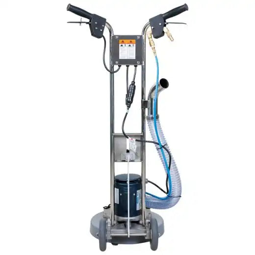 Rear view of HOSS 700 extractor showing vacuum port and handle assembly
