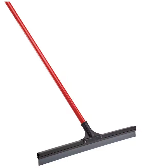Front view of Libman 24 inch floor squeegee showing full rubber blade and handle mount
