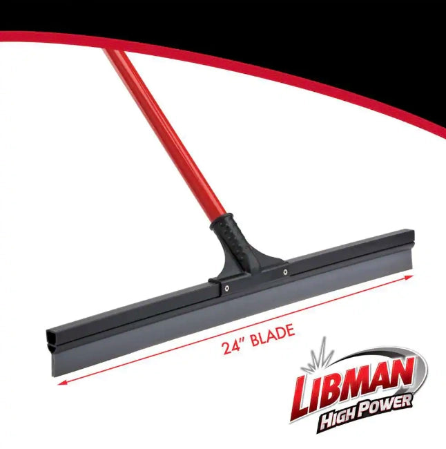 Measurement of Libman 24 inch squeegee blade head length with scale
