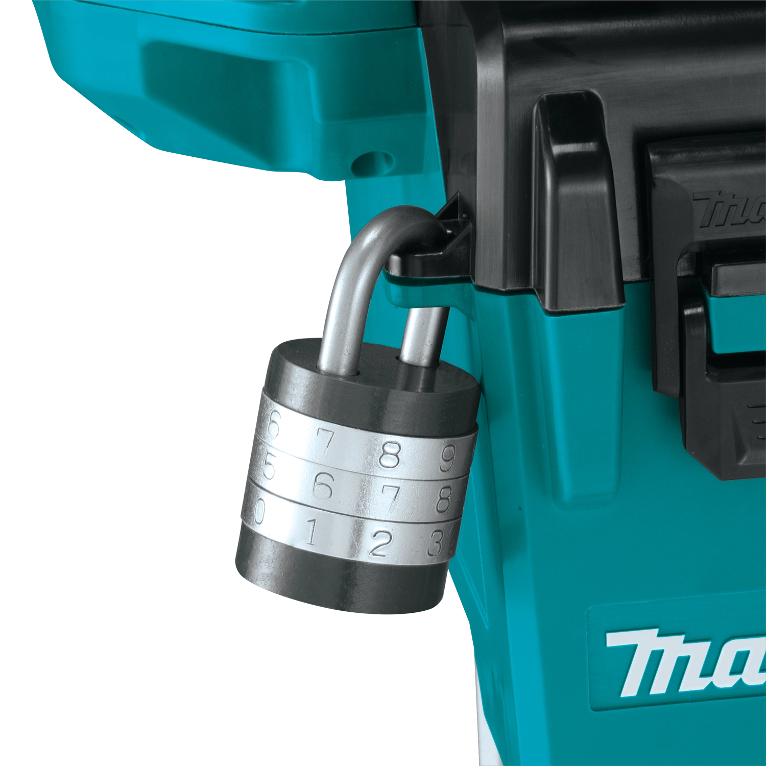 locking mechanism of makita tower work light to secure adjustable height and head angles
