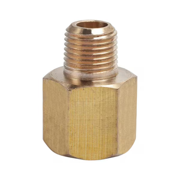 Brass 1/8" M x 1/4" F Adapter – Durable Brass Pipe Fitting
