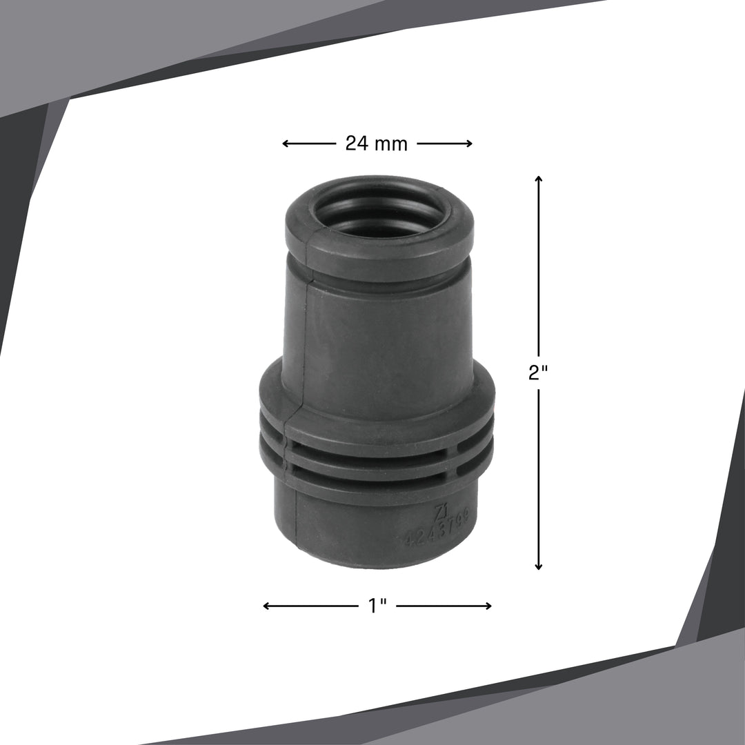 makita tool cuff adapter 24mm next to ruler for size scale
