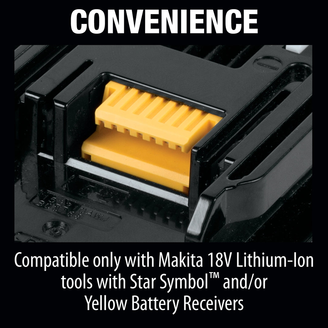 Compact Makita 2.0Ah battery offering cordless convenience for tools
