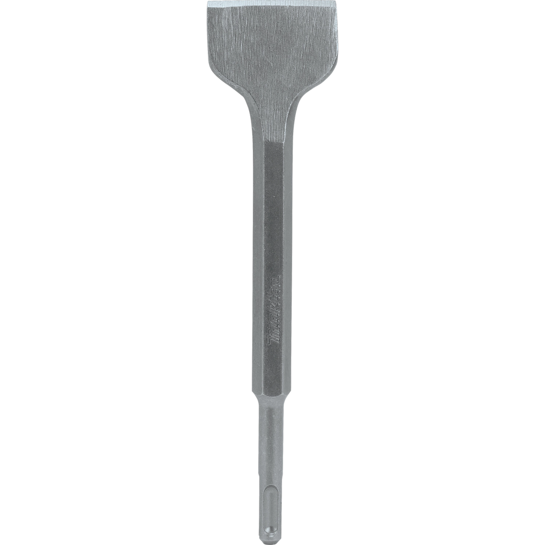 Front view of Makita 2" x 8.5" scaling chisel SDS+ displaying full product shape
