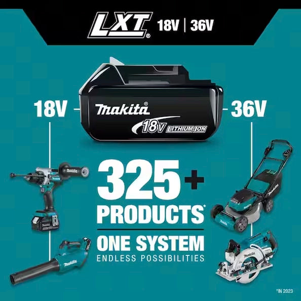 makita 18v lxt flashlight with 325+ compatible products in one battery system
