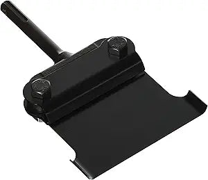 angled view of makita 4 inch scraper blade showing beveled edge and steel construction
