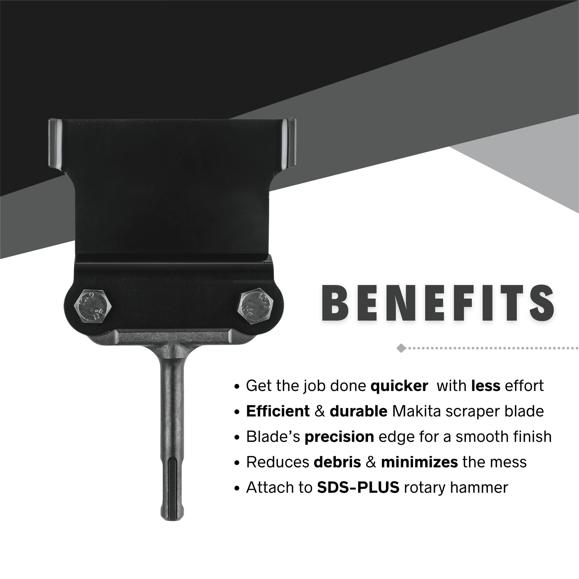 benefits of makita floor scraper blade including fast flooring removal and minimal surface damage
