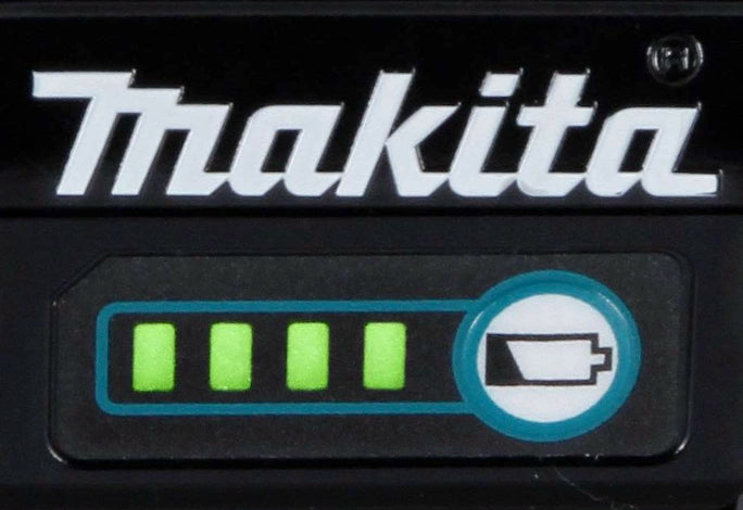 Makita 40V Max XGT 4.0Ah battery in isolated product shot
