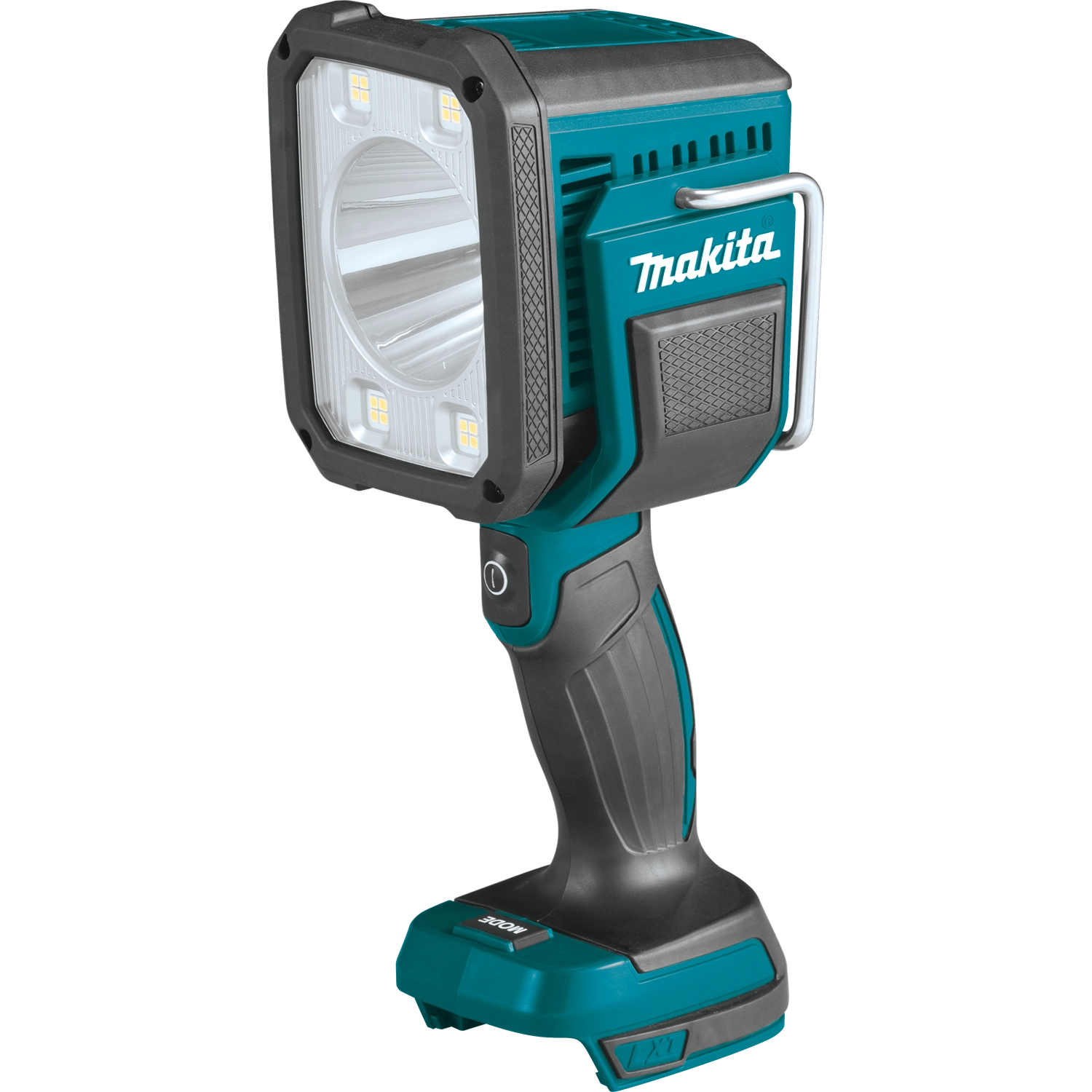 Front view of Makita DML812 cordless LED spotlight
