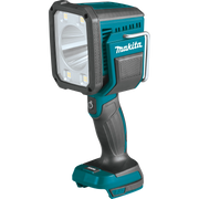 Front view of Makita DML812 cordless LED spotlight

