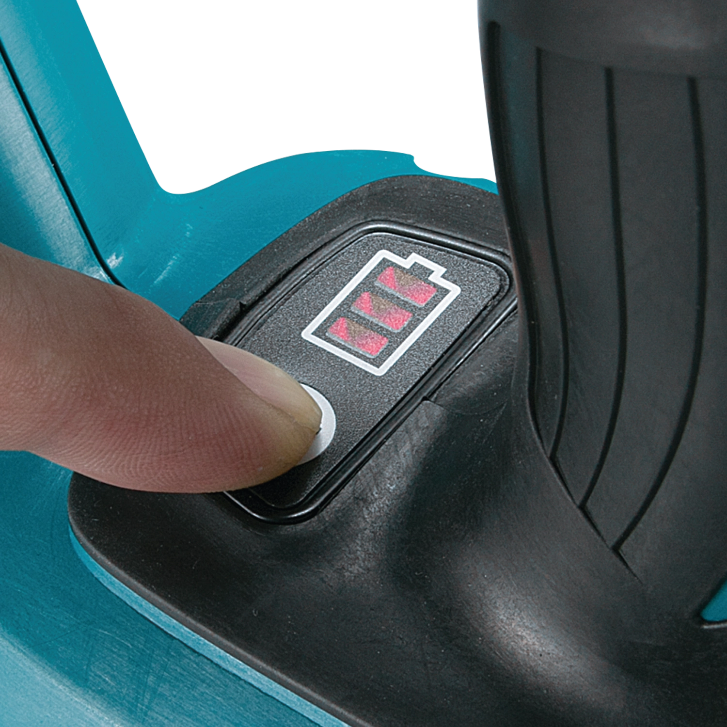 Battery LED indicator illuminated on Makita drywall saw
