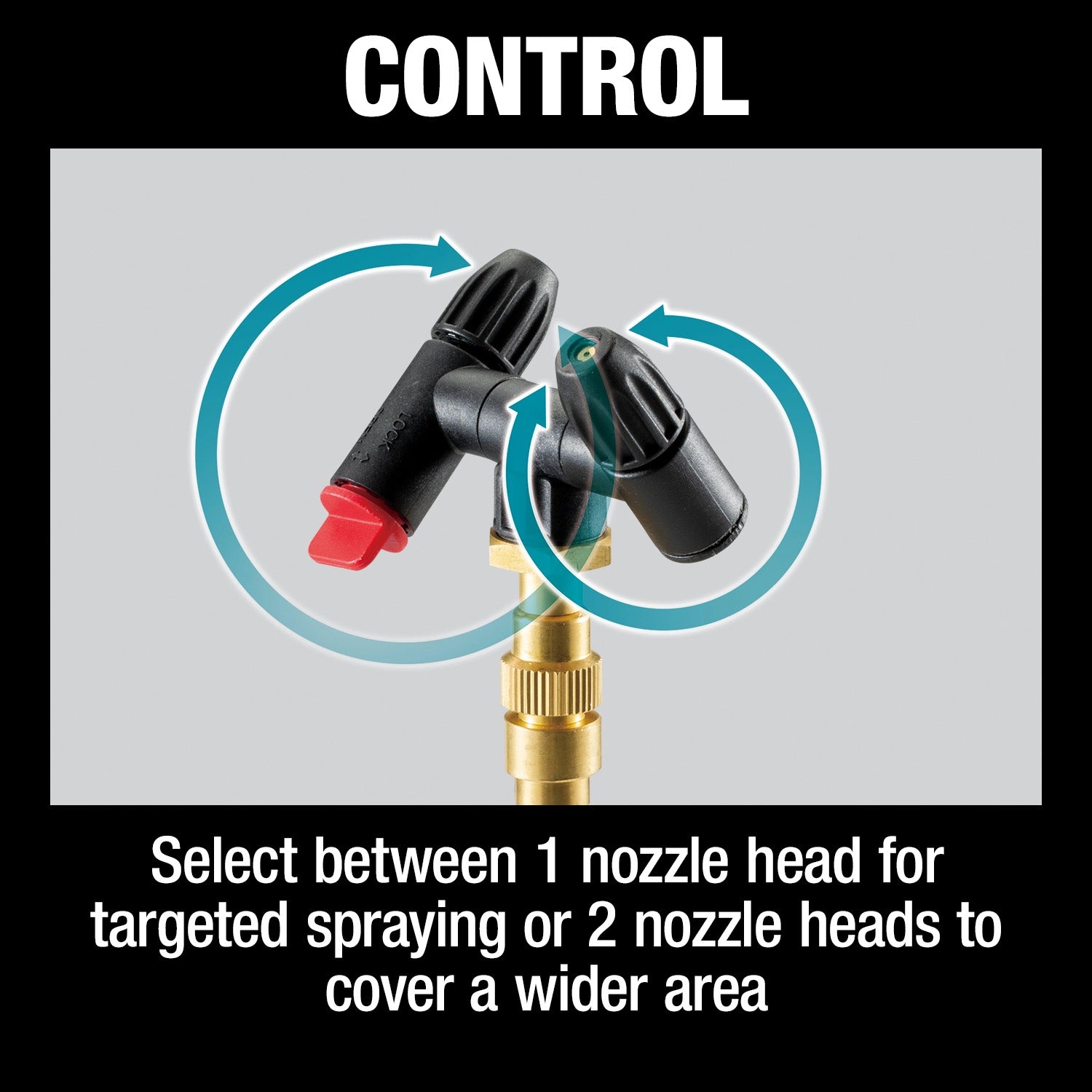 Operator adjusting pressure for precision control on Makita sprayer
