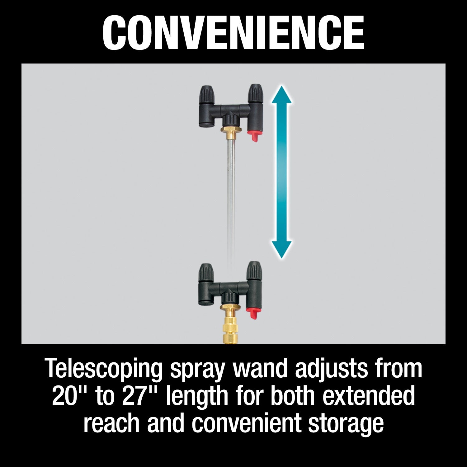 Makita cordless garden sprayer stored neatly with wand clipped in and battery removed for convenience
