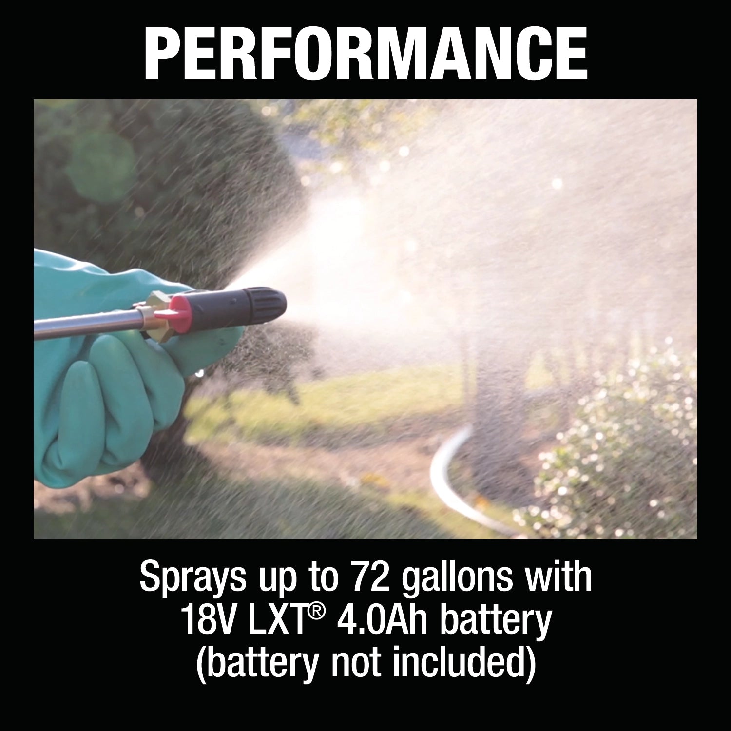 Makita sprayer shown operating smoothly under load, showcasing job site performance
